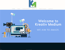 Tablet Screenshot of kreativmedium.com